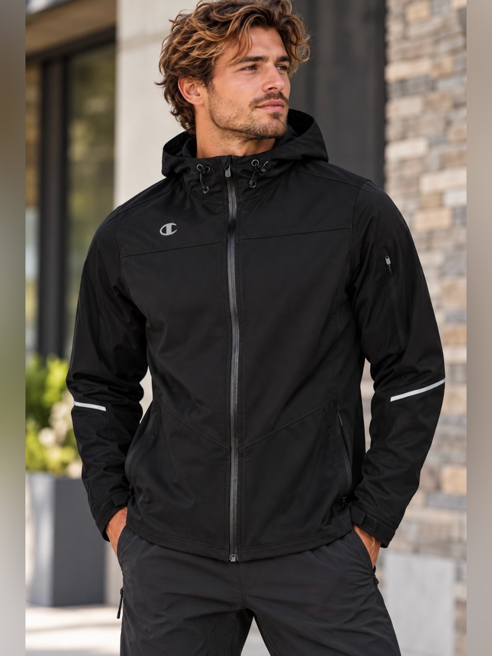 NWT Champion Men’s Softshell Hooded Jacket